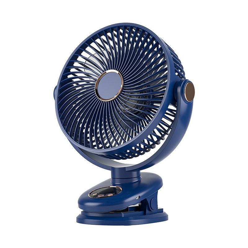 8 Inch Auto-Oscillating Clip Fan - Quiet Desk Fan With Adjustable Clamp For Office & Dorm (3-Speed USB Powered 360° Rotation)_voghion.com
