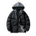 Unisex Japanese Streetwear Hooded Puffer Jacket - Winter Fleece-Lined Coat (Black/Khaki/Blue/Green, M-4XL)_voghion.com