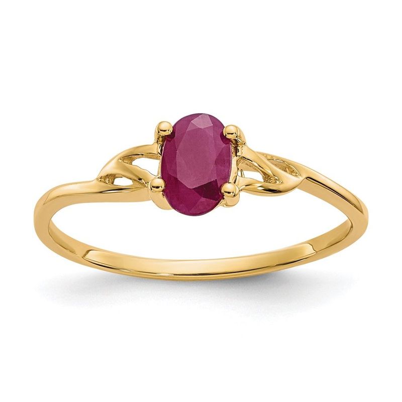14k Ruby Birthstone Ring_voghion.com