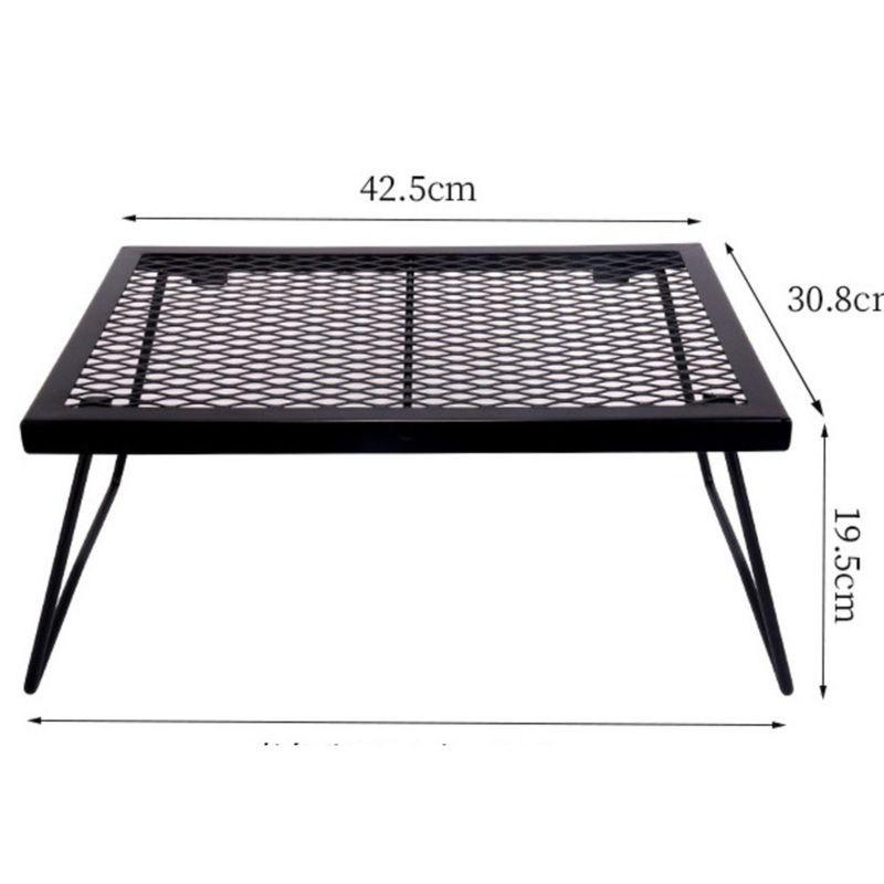 Foldable Camping Table - Portable Mesh Top Outdoor Side Table | Lightweight Aluminum Frame For Picnic/BBQ/Tent_voghion.com