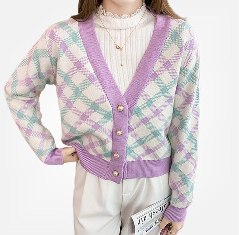 2024 giacca in maglia da donna maglione casual da donna_voghion.com