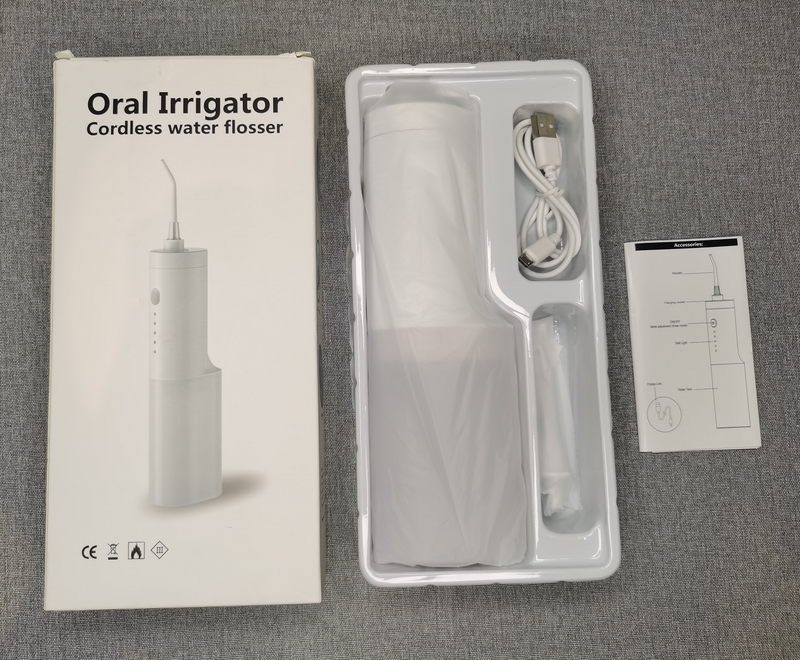 Portable Oral Irrigator Dental Flosser USB Rechargeable Water Jet Floss Tooth Cleaner_voghion.com