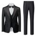 Herrenbekleidung Neue Herren Business Casual Anzug Herrenanzug Hochzeit Bräutigam Anzug Männer_voghion.com