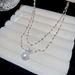 Collana con ciondolo di perle a strati minimalista e di alta qualità in stile francese, catena per clavicola alla moda e alla moda, nuovo accessorio di alta qualità_voghion.com