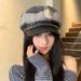 Checkered Patchwork Women's Beret, 2025 New_voghion.com