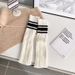 Scaldamuscoli Bootshang, calzini in cotone per donna con calzini in pile lavorato a maglia a righe, stile college, due barre, scaldamuscoli lunghi bianchi caldi per autunno e inverno_voghion.com
