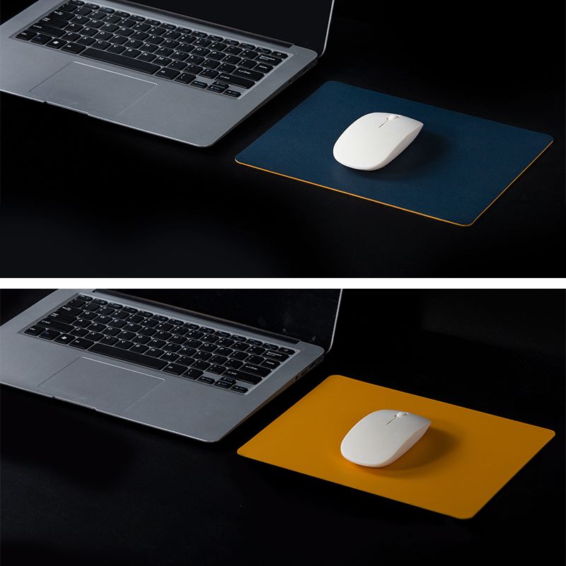 Unbeatable Quality Red Mouse Pad Small Size Mini Desktop Accessible Fancy Stain-Resistant Waterproof Oil-Proof Leather Pure Color For_voghion.com