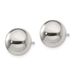 Sterling Silver Polished 10mm Button Earrings_voghion.com