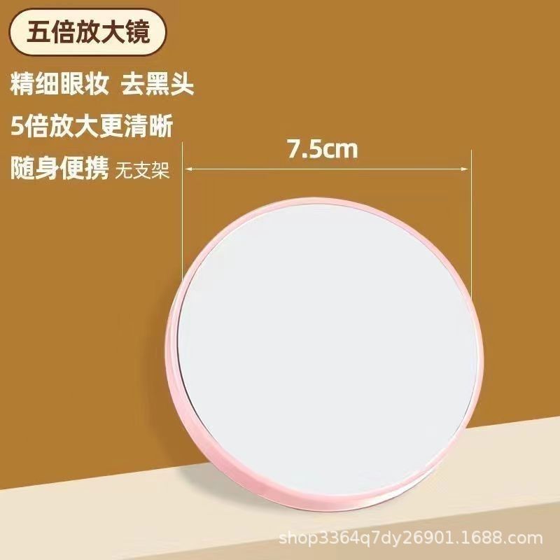 Acessórios para banheiro Espelho de maquiagem Mesa de luz LED Feminino Luz de preenchimento Artefato Dormitório estudantil Mesa Espelho pequeno portátil Alta definição Penteadeira_voghion.com