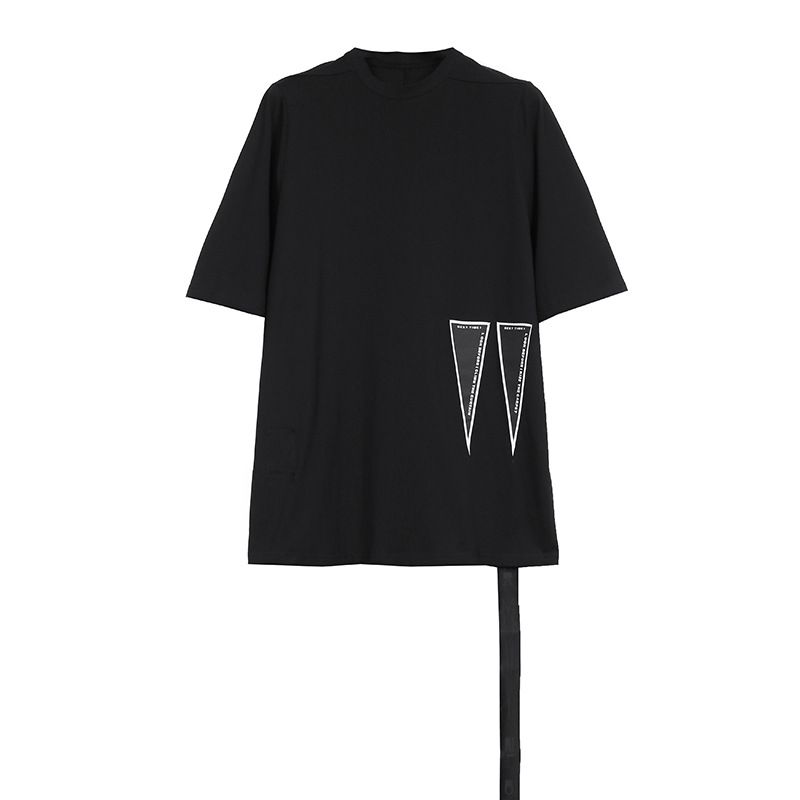 Męska odzież Dark RO New Patch Duży rozmiar Luźna koszulka z krótkim rękawem i krótkim rękawem Trend męski_voghion.com