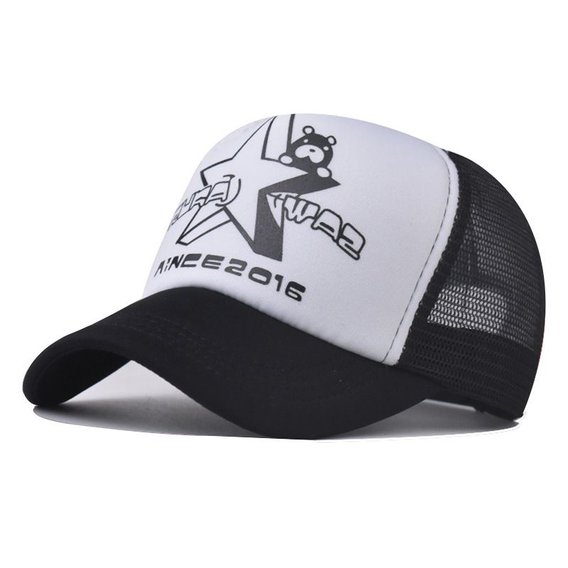 2023 New 3D Printed Pentagram Speed Bear Popular Mesh Hat_voghion.com