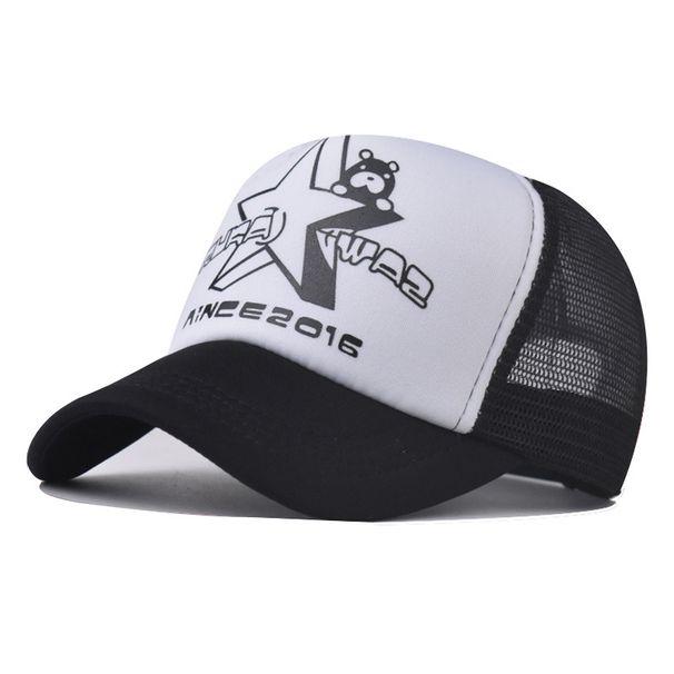 2023 New 3D Printed Pentagram Speed Bear Popular Mesh Hat_voghion.com