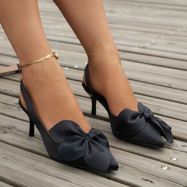 2024 Estate Nuovo Baotou, Back Air, Stile Tinta Unita, Eleganti e Sandali Con Tacco Alto Di Piccole Dimensioni per Le Donne_voghion.com