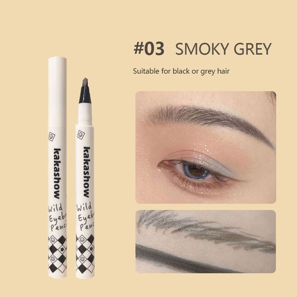 Brown 1PCS Black Water Liquid Eyebrow Pencil Long Lasting Easy To Color Waterproof Sweat-proof Eyebrow Pen             proof_voghion.com