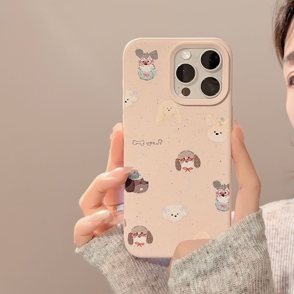 Unbeatable Quality Puppy Mobile Phone Shell For IPhone Creative Liquid Silicone Cartoon_voghion.com