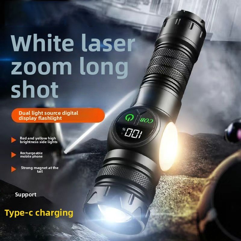 Speciale heldere zoomzaklamp Batterijduur Oplaadbaar Groot bereik Buiten Draagbare laser_voghion.com