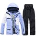Ensemble de ski unisexe haut de gamme - Veste et pantalon de neige imperméables et coupe-vent pour hommes et femmes - Léger et respirant pour le snowboard et le ski_voghion.com