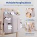 Multi-Purpose Hanging Storage Organizer For Nursery & Home – Versatile Wall/Car/Closet Organizer With 6 Pockets (Gray/Beige/Charcoal/Pink)_voghion.com