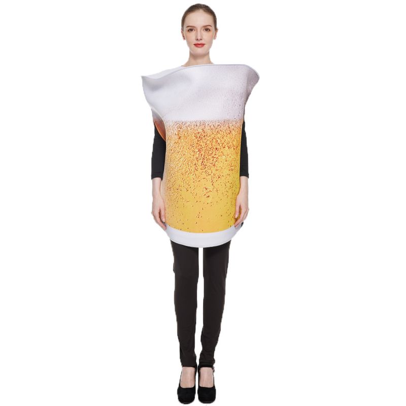 Halloween New Beer Cup Cosplay Party Performance Fun jumpsuit Costume_voghion.com