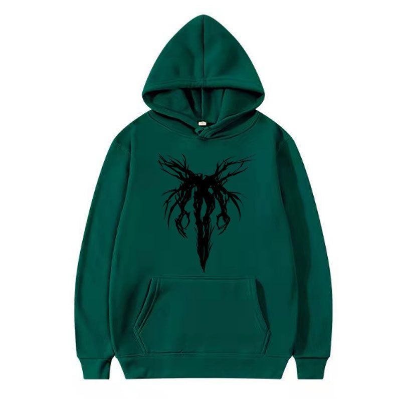 Herrenkleidung, dunkles Sweatshirt, Herren- und Damen-Kapuzenpullover, Goth-Paar, Harajuku, große Größe, lässiger Sport-Hoodie_voghion.com