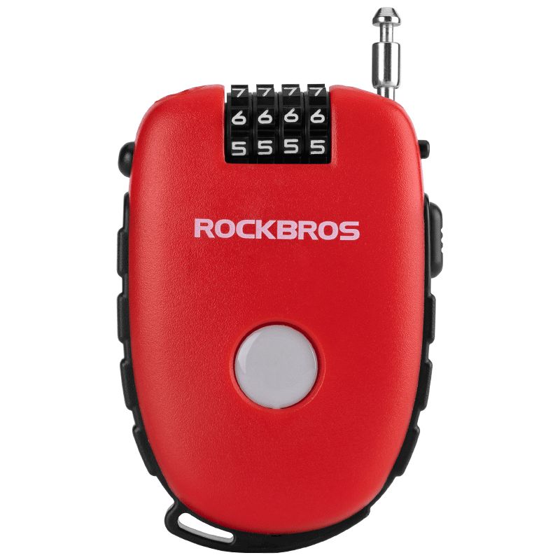 Rockbros Bicycle Password Mountain Bike Wire Cable Stroller Helmet Lock_voghion.com