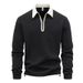 Men's Zip-Up Hoodie Slim Fit Long Sleeve Casual Pullover Sweatshirt With Stand Collar For Autumn & Spring_voghion.com