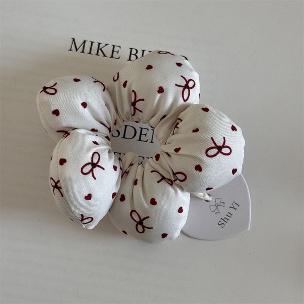 Fascia per capelli con fiocco in cotone rosso, con grazioso fiorellino, a quadri, con anello intestinale, nuovi accessori per capelli_voghion.com