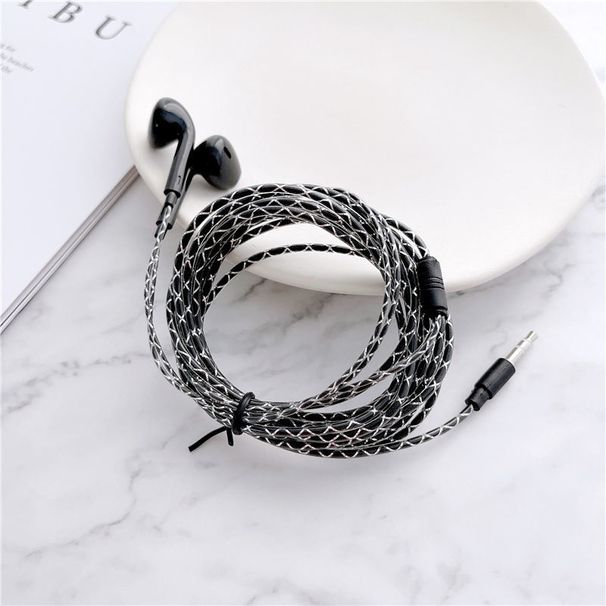 Earphone Wired Lengthened 2 M In-Ear Computer Host Round Hole Jack Mobile Phone Neutral Long Headset Cable_voghion.com