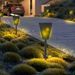 Luzes solares para flores ao ar livre - Luzes de LED à prova d'água para decoração de gramados, quintais e caminhos (estrutura de ABS, brilho ajustável IP65)_voghion.com
