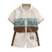 Children's clothing summer new casual sports zipper short sleeved set for boys and girls, two-piece children's shorts_voghion.com