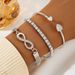 8 Zeichen Unendlich Unendlichkeit Elegantes High-End Diamantbesetztes einfaches Handschmuck Leichtes Luxus-Herzarmband_voghion.com