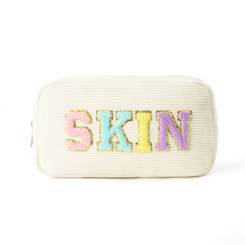 Stickerei lagerung tasche cord buchstaben kosmetik tasche tragbare kulturtasche große kapazität kosmetik tasche_voghion.com