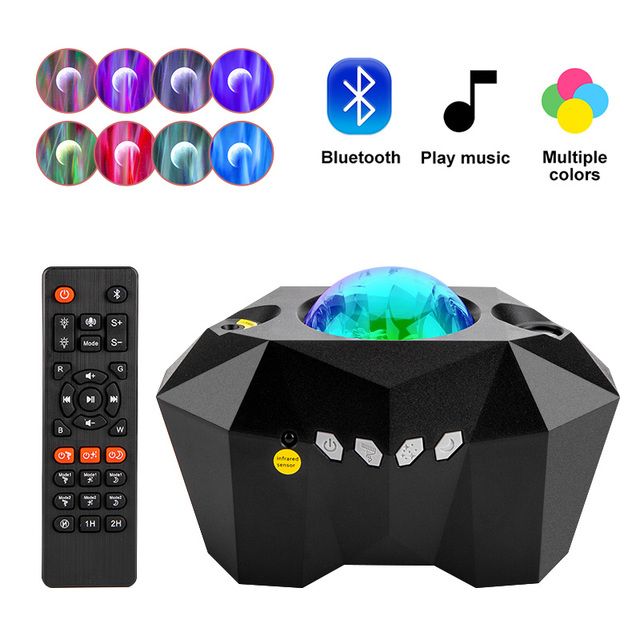 Laser Aurora Galaxy Starry Sky Projector Colorful Led Music Moon Nebula Projection Bedroom Decoration Atmospher Night Light New_voghion.com