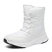 Women's Winter Snow Boots Waterproof Slip-Resistant Warm Lined Mid-Calf Boots With Lace-Up Design For Men And Women_voghion.com