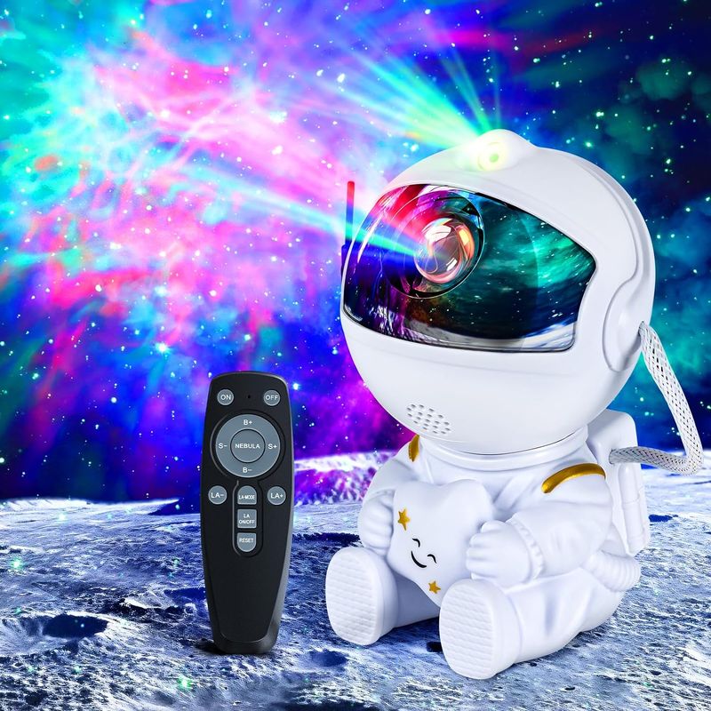 Astronaut Starry Sky Projector Adult Night Light Star Projector LED Astronaut Lamp Galaxy Projector For Bedroom Playroom_voghion.com