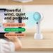 Μικρός ανεμιστήρας USB Εξωτερικός ανεμιστήρας Violent Turbo Επαναφορτιζόμενη ψηφιακή οθόνη Mini ανεμιστήρας χειρός διπλού φύλλου_voghion.com
