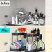 Space Saving 2 Tier Pull Out Storage Box Durable Large Capacity Kitchen Bathroom Essential Drawer Organizer_voghion.com