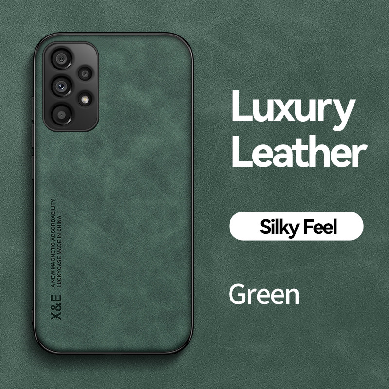 Luksuzna usnjena torbica za Samsung Galaxy A73 A53 A33 A13 A72 A52 A22 A12 A71 A51 A50 S22 S21 Ultra mehak silikonski okvir Pho_voghion.com