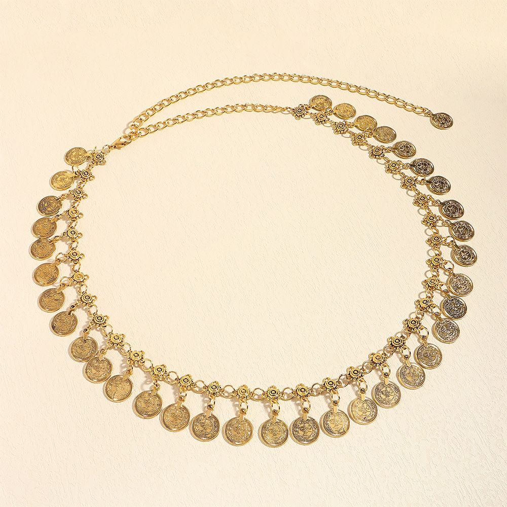 Ethnic Style Chain Sweet Cool Simple Single Layer Waist Belt Beauty Head Flow Speed Geometric Shape Coming Sexy_voghion.com