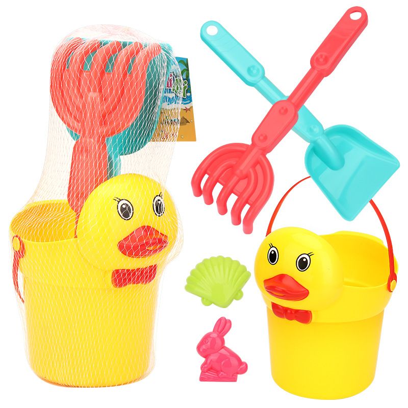 Yeni yaz çocuk 7 parçalı set, oyun, kova, kum küreği, plaj oyuncağı_voghion.com
