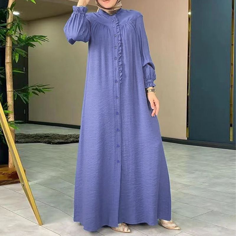 Vêtements pour femmes, cardigan à manches de couleur unie, robe ample à la mode_voghion.com