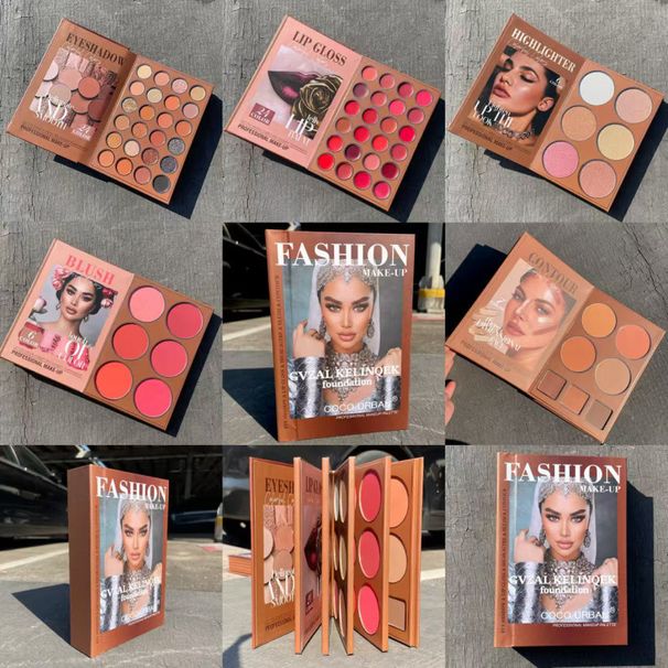 Paletă de farduri de pleoape cu 5 straturi, tip carte, 67 de culori, cu iluminator, contur, fard de obraz și ruj - Paletă de machiaj multifuncțională all-in-one_voghion.com