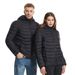 Giacca riscaldata intelligente a temperatura costante, multizona, a doppio controllo, coordinata per coppia invernale, abbigliamento casual riscaldato con funzione di riscaldamento_voghion.com