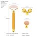 3-in-1-Jade-Roller-Set für das Gesicht mit Vibration, Rosenquarz-Jade-Rollerstein mit 3 austauschbaren Köpfen, Gesichts-Schlankheits- und Lifting-Massagegerät_voghion.com