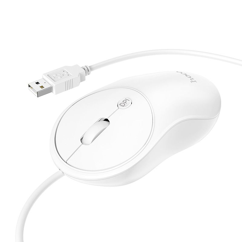HOCO/Haoku GM13 Business 4D Button Computer Laptop Office Cable USB Mouse_voghion.com