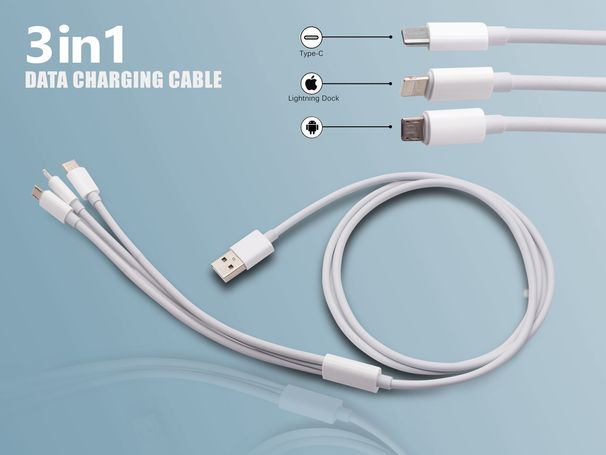 Ersetzen Sie 3 in 1 USB für iPhone Typ C Micro Ladekabel Ladegerät Kabel Datenleitung_voghion.com