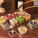 Divided Snack Serving Bowl With Lid And Tray Dried Fruit Plate Portable Multifunctional Appetizer Serving Tray Home Decor_voghion.com