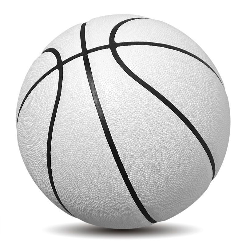Jednobarevný neoznačený basketbalový míč šedé barvy, odolný proti nečistotám, pro děti, ženy, dospělé, pro vstup do střední školy_voghion.com