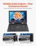 Portable DVD Player 15.6 Inch HD Swivel Display Screen 4.5-5 H Built-in Battery_voghion.com
