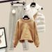 Gentle Style Outfit Fashion Matching Elegant Vest Sweatshirt Pants Autumn Winter Women's Three-Piece Set_voghion.com